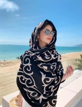 Letnia chusta plażowa pareo narzutka plażowa tunika plażowa