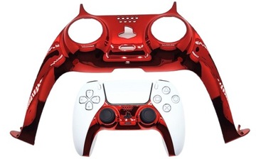 КРАСНАЯ ГЛЯНЦЕВАЯ ДЕКОРАТИВНАЯ ВСТАВКА ПЕРЕДНЕЙ ПАНЕЛИ ДЛЯ PS5 PLAYSTATION5 PAD