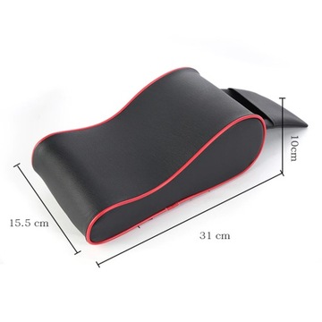 фото thumb №6, Мягкая подушка накладка na подлокотник do автомобиля czarno-czerwona