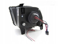 Фари ford mustang 04-09r чорний  led смуга Доставка, фото thumb