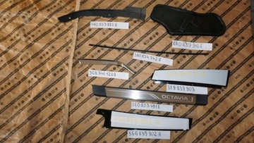 фото thumb №1, Спойлер ковзун бампера підкрилки перед audi a8 d4 захист q5 планки octavia