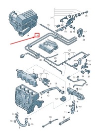 фото thumb №1, Vw cc 35 двигун вакуумний шланг 03l131055cr