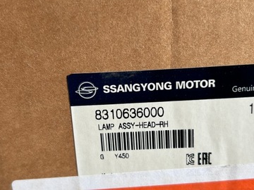 фото thumb №12, Ssangyong rexton iv 22 23 24 лампа правая полный led оригинал 83106-36000