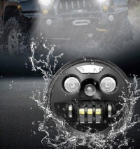 фото thumb №6, Фари led 7" 150w offroad чорні drl світла jeep hummer hi lo tryby