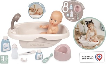 Набор для ванны Smoby Ванна-душ для куклы Baby Nurse 8 элементов