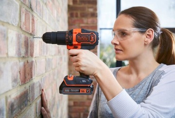 Отвертка ударная 18В 40Нм в кейсе Black+Decker BDCHD18NT