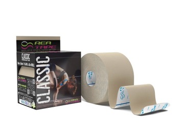 REA TAPE Кинезиотейпирующая спортивная лента БЕЖЕВАЯ