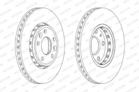 фото thumb №3, Ferodo тормозные диски тормозные 2szt. перед renault grand scenic iii laguna