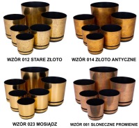 FLOWER FLOWER 21 METAL COPPER элегантный РЕТРО лофт глянец