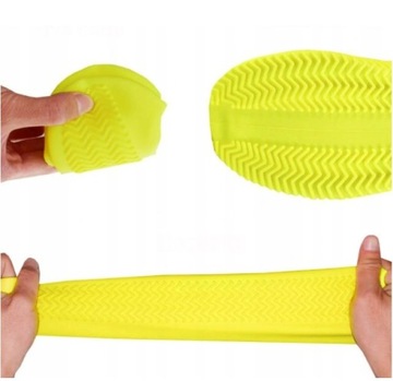 SILIKONOWE OCHRANIACZE NA BUTY WODOODPORNE GUMA rozmiar M 35-39