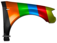 фото thumb №1, Крыло правый do audi a3 8p 03-08 с отверстие ly1g