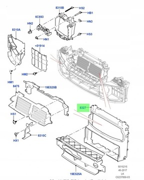 фото thumb №8, Нова оригінальна кермо повітря впуск range rover sport 2.0 lr087674