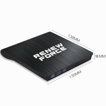 ВНЕШНИЙ ПРИВОД ДЛЯ ЗАПИСИ CD-R/DVD-ROM/RW ПОРТАТИВНЫЙ ПРОИГРЫВАТЕЛЬ USB 3.0
