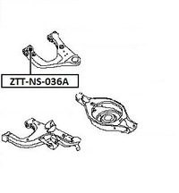 фото thumb №2, Втулка nissan pathfinder r51m 05- заднего верхнего