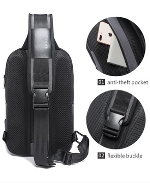 Рюкзак BANGE на ОДНО плечо USB
