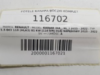 фото thumb №15, Сиденья диван обшивки салон комплект renault kadjar европа