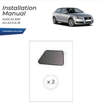 фото thumb №13, Шторки стёкла боковые audi a3 8p 3d 03-12 защитные накладки ролеты солнцезащитный