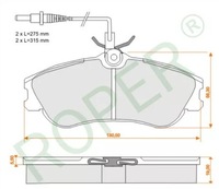 фото thumb №2, Rk041,klocki тормозные перед citroen xsara 97- odp. gdb1260