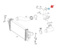 фото thumb №1, Ущільнювальне кільце трубка наддуву гасник шумів mercedes оригінальний номер a0249978645