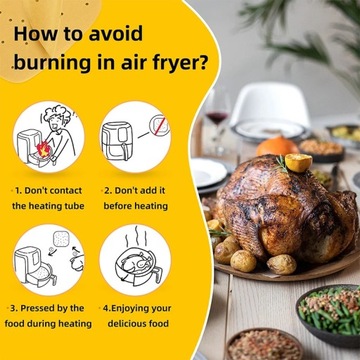 50Pcs Air Fryer Paper Special For Baking Kitchen