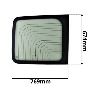 фото thumb №1, Скло ліва задня skrzydełko двері nissan interstar 0358