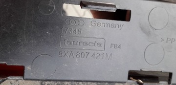 фото thumb №11, Спойлер накладка бампера зад audi a1 i рестайлінг s-line 18r. 8xa 8xa807421m