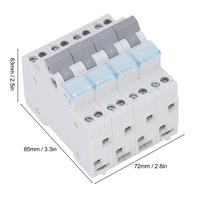 фото thumb №10, 4p двойной переключатель переключателя din din rail кронштейн одиночное zf