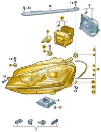 фото thumb №1, Фара діодний vw golf vii оригінальний номер 5g1941773