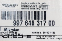 фото thumb №6, Porsche 911 997 микрофон 99764631700 2012 новый оригинальная запчасть