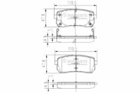 фото thumb №1, Nipparts n3610308 набір гальмівні колодки гальмівних, гальма дискові