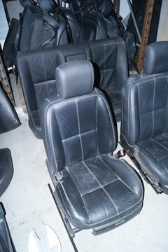 фото thumb №6, Mercedes w221 сидіння сидіння диван сидіння оббивка шкіра чорні