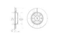 фото thumb №1, Delphi гальмівні диски гальмівні 2szt opel corsa b corsa c