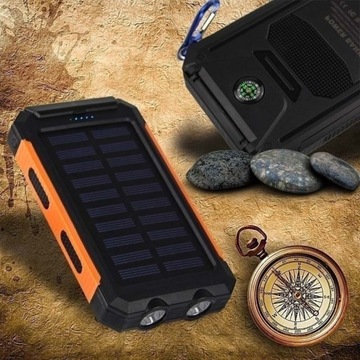 POWERBANK 20000 мАч СОЛНЕЧНЫЙ УНИВЕРСАЛЬНЫЙ ФОНАРЬ