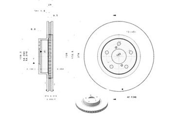 фото thumb №2, Brembo диски тормозные 2szt. subaru brz forester