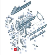 фото thumb №5, Audi a5 8t 2.0 tfsi cdnb трубка  трубка масла турбины 06h145778b amarok a4