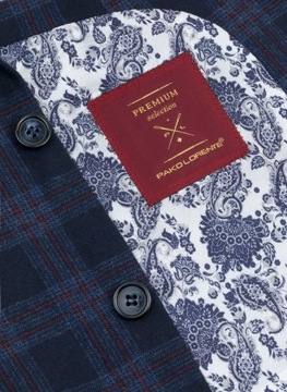 Granatowa casualowa marynarka męska Slim Fit PAKO LORENTE 50/188