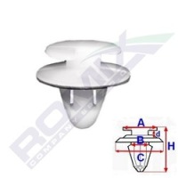 Кліпса оббивочний peugeot citroen renault romix11361 5szt Ціна, фото thumb