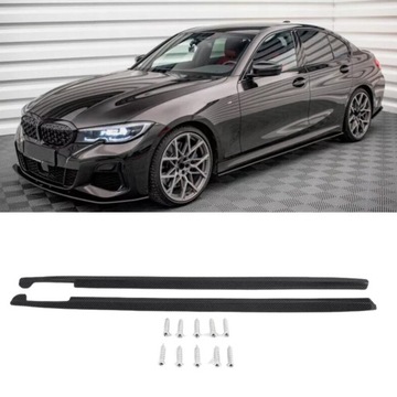 фото thumb №1, Накладка боковые порогов планки пороговые пороги ac стиль bmw g20 g21 карбон