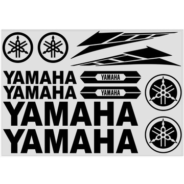 Матовое золото для мотоциклов YAMAHA, набор наклеек с логотипом для наклеек на бак