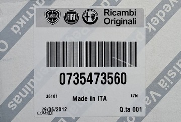 фото thumb №5, Оригінал решітка повітропровід середня 735473560 lancia delta