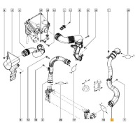 фото thumb №5, Opel vivaro b 1.6cdti biturbo шланг повітря