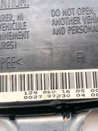 Купити Подушка подушка безпеки правих передніх двері mercedes-benz sl r129 1298601605, фото thumb