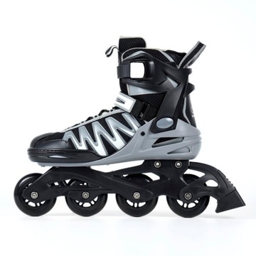 Роликовые коньки мужские, размер 43, резиновые колеса ABEC-5 SMJ.