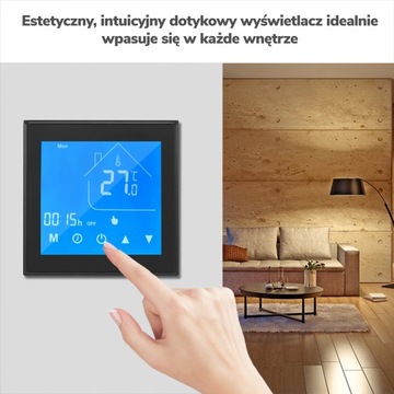 WiFi термостат для печи Black Sonoff eWelink