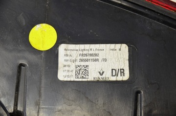 фото thumb №11, Renault megane 4 универсал оригинальный номер лампы tylne265501150r 265554874r 2018год
