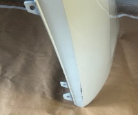 Vw golf 7 рестайлинг  2017-2020 бампер задний универсал pure white lc9a Цена, фото thumb