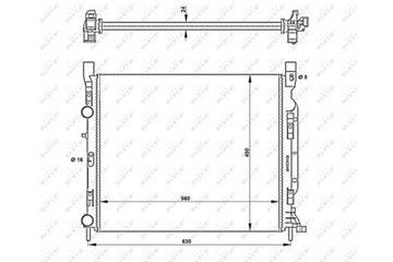 фото thumb №15, Радиаторов воды renault kangoo 07- 53002 nrf