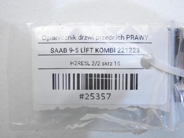 фото thumb №6, Обмежувач двері правий перед saab 9-5