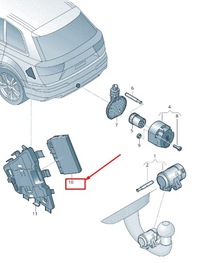 фото thumb №2, Audi q8 4mn trailer detection контроль unit 8w0907383a