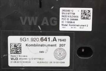 фото thumb №7, Vw golf 7 vii прилади спідометр дизель 5g1920641a манометр спідометр  5g1 920 641 a